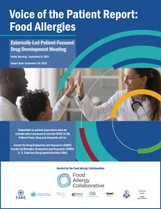Voice of the Patient Report for Food Allergies